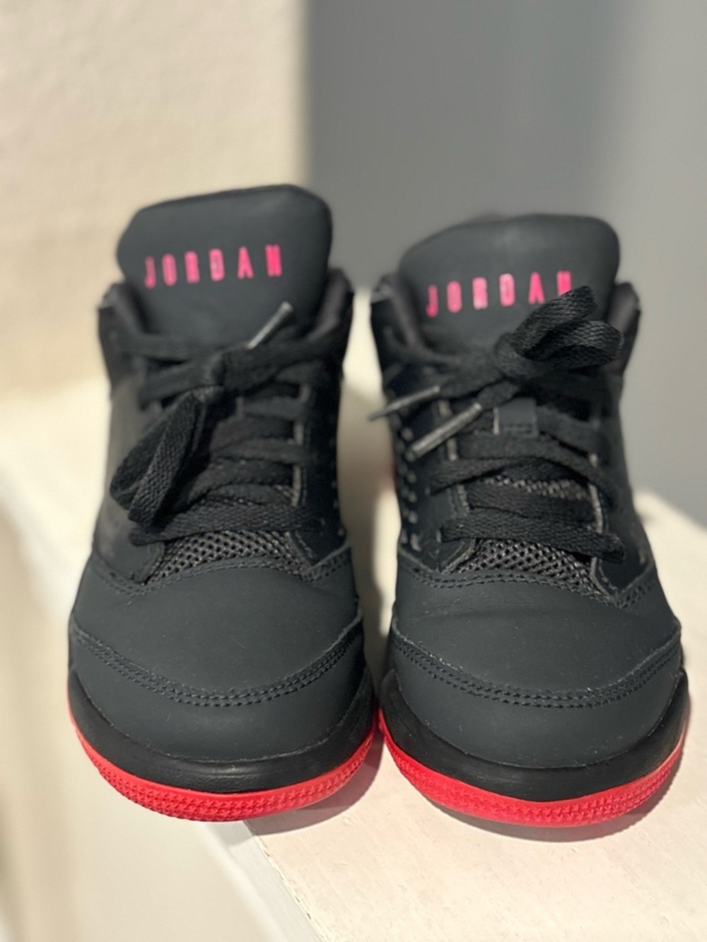 Nike Jordan Flight Origin Black/Fuchsia/ 921199-009 Toddler Size 12C - Picture 6 of 9